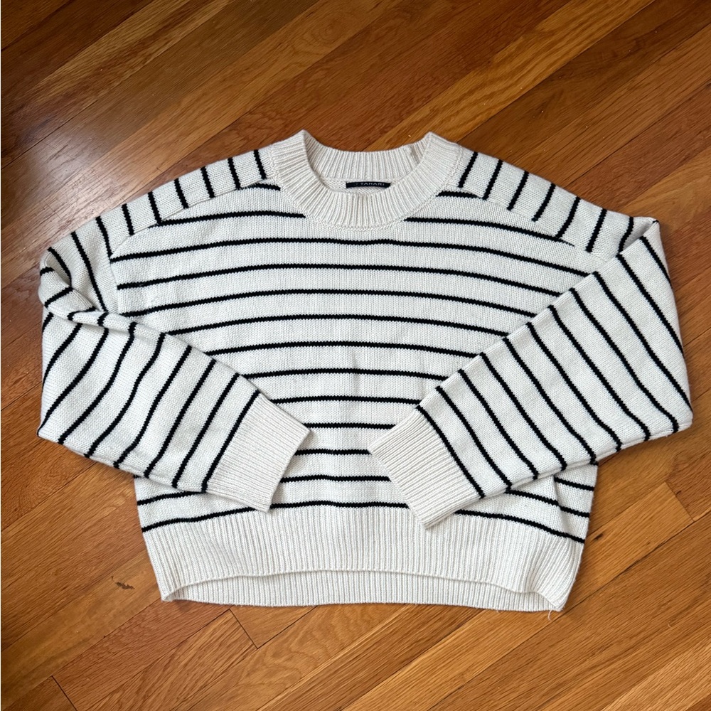 T Tahari striped sweater